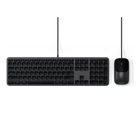 Satechi klávesnica + myš Slim CLX3 Wired Combo - Space Black