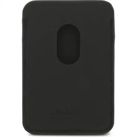 Lacoste Iconic Petit Pique MagSafe kryt + peňaženka iPhone 17 čierny