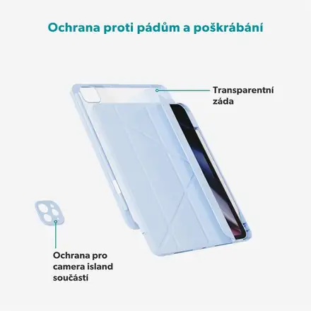 Epico Hero Flip Case pro Apple iPad Pro 11" (2018-2022)/Air 10,9" A14/10,9" M1/Air 11" M2/M3/M4 - svetlo modrá