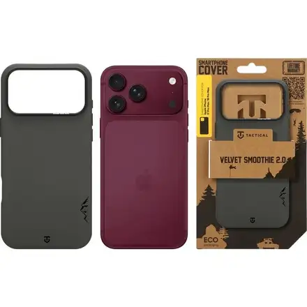 Tactical MagForce Velvet Smoothie 2.0 Kryt Apple iPhone 18 Pro Max/17 Pro Max zelený