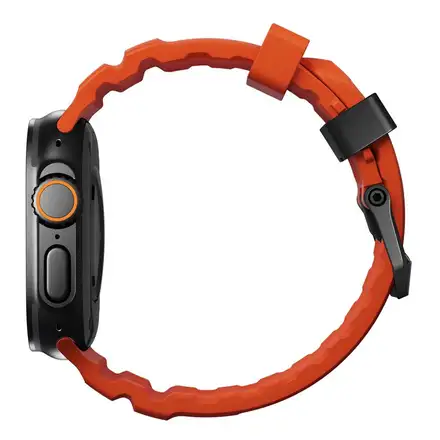 Nomad remienok Rocky Point Band pre Apple Watch 46/49mm - Magma/Black