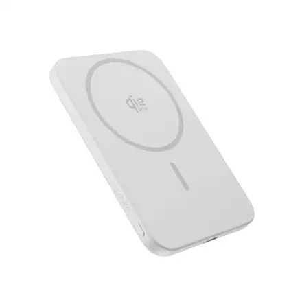 Epico UltraPack Qi2 25W Slim 5000mAh hliníková Mag+ bezdrôtová powerbanka EM55 - strieborná