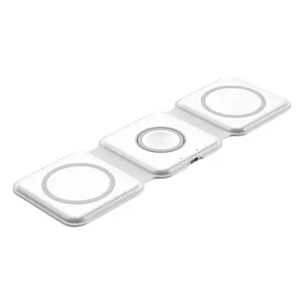 Sdesign 3 in 1 Folding Wireless Charger - White