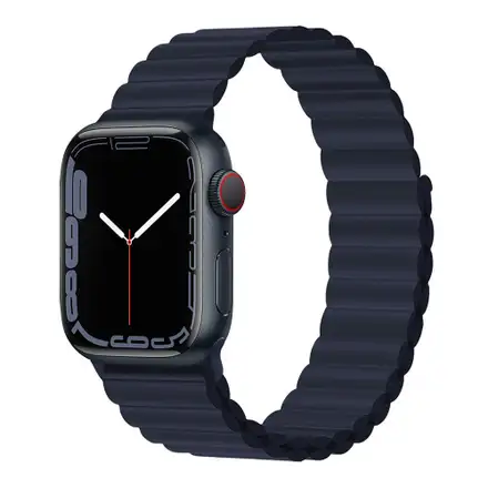Devia remienok Deluxe Series Sport3 Silicone Magnet Band 44/45/46mm - Indigo