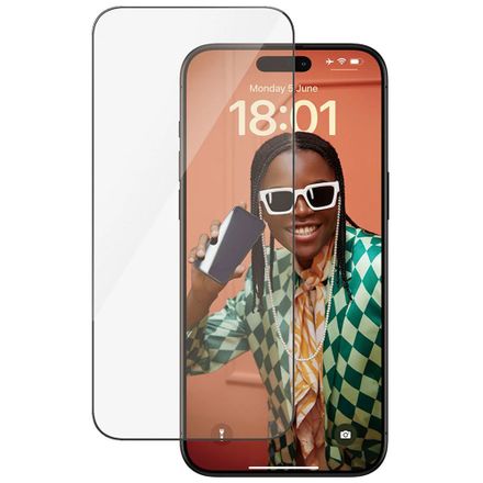 PanzerGlass ochranné sklo UWF pre iPhone 15 Pro Max - Black Frame