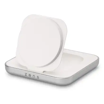 ZENS Qi2 Magnetic Nightstand charger White