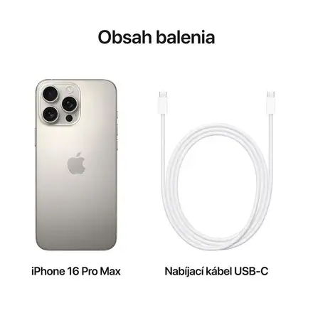 iPhone 16 Pro Max 256 GB prírodný titán *Trieda A*