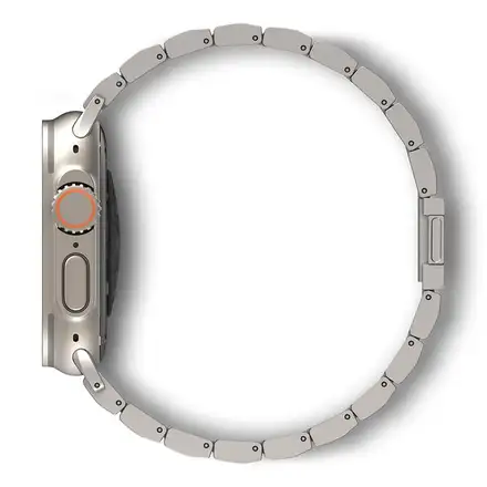 Decoded remienok Titanium Traction Strap pre Apple Watch 44-49mm - Natural Titanium