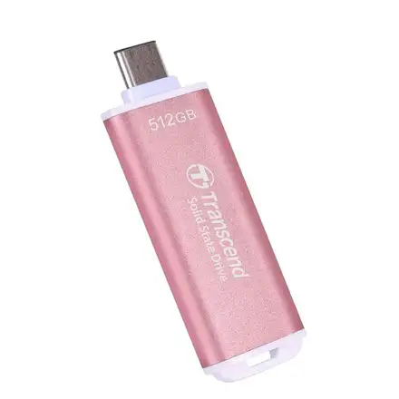 Transcend SSD 512GB ESD300 USB 3.2 Gen 2x1 - Pink