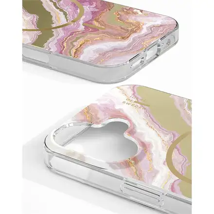 iDeal Fashion Soft Swirl Silicone Case MagSafe iPhone 16 Cloud Dancer