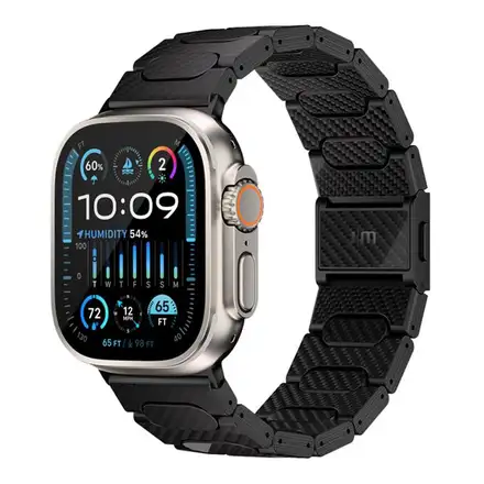 Just Mobile remienok Watch Band pre Apple Watch 44-49mm - Carbon Fiber