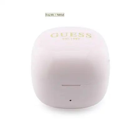 Guess Mini Classic Logo OWS Bezdrôtové Slúchadlá ružové