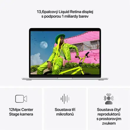 MacBook Air 13" Apple M5 10C CPU 8C GPU 16GB 512GB Strieborný INT English