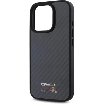 Red Bull Carbon Shiny MagSafe Zadný Kryt pre iPhone 16 Pro Max čierny