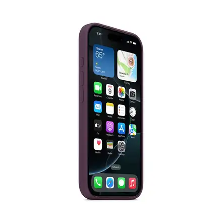 iPhone 16 Pro Silicone Case with MagSafe - Plum