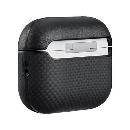 Pitaka puzdro Aramid Fiber Case pre Airpods Pro 3 - Black/Grey