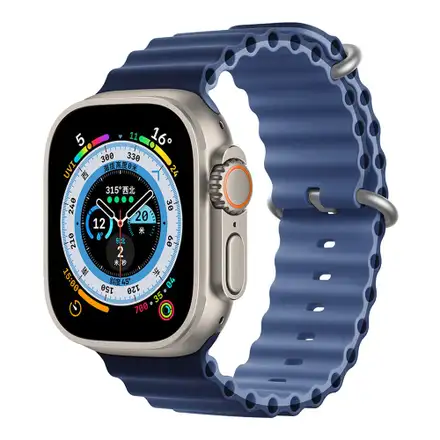 Devia remienok Deluxe Series Sport6 Silicone Two-tone Band 44/45/49mm - Light/Deep Blue