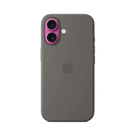 iPhone 16 Silicone Case with MagSafe - Stone Gray
