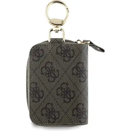 Guess PU 4G Script Logo Kľúčenka Brown hnedá