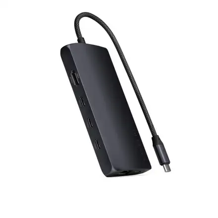 Satechi USB-C Multiport adaptér 8K with Ethernet V3 - Midnight