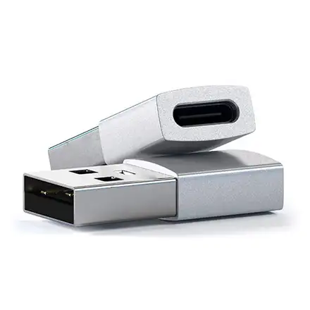 Satechi adaptér USB 3.0 to USB-C - Silver Aluminium