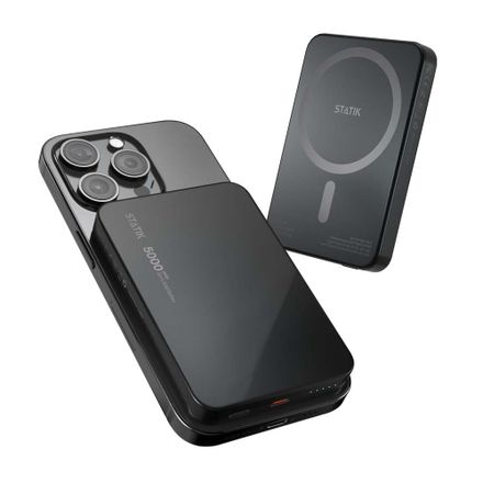 KeySmart Statik State Power Bank - magnetická s USB-C výstupom, 5000mAh, MagSafe