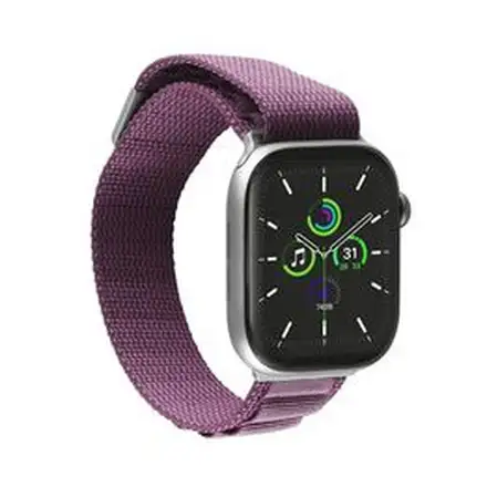 Aiino - Vertical Band for Apple Watch (1-10 Series) 40-42 mm - Burgundy