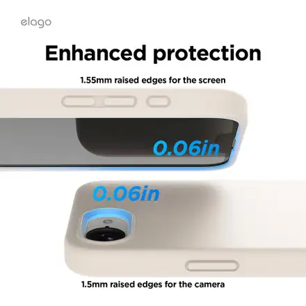 Elago kryt Silicone Case pre iPhone 16e/17e - Stone