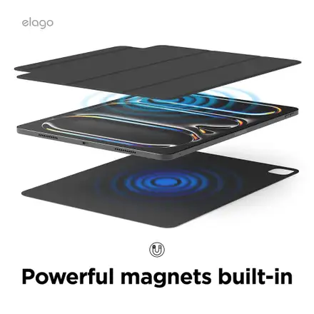 Elago puzdro Magnetic Folio Case pre iPad Pro 13" M4/M5 - Dark Gray