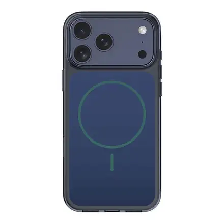 Comma kryt Crystal Shield Magnetic Case pre iPhone 17 Pro Max - Translucent Blue