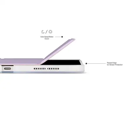 Pipetto puzdro Origami No7 Tri-Folio Case pre iPad 10-11 Gen 2022/2025 - Metallic Purple