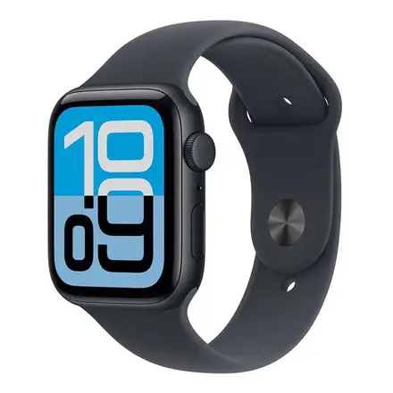 Apple Watch SE 3 GPS 44mm Polnočný hliník s polnočným športovým remienkom - S/M