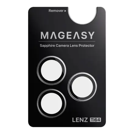 SwitchEasy Lenz Sapphire Camera Lens Protector pre iPhone 17 Pro/17 Pro Max - Titanium White