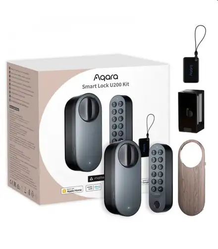 Aqara Smart Home zámok dverí U200 čierny
