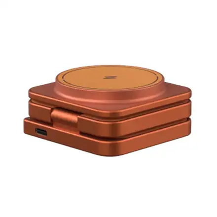 Adam Elements Mag 3 Ultra Qi2 25W 3-in-1 Foldable Charger - Orange