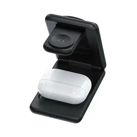 Mobile Origin 3in1 Foldable Qi2 Charger PW8 - Black