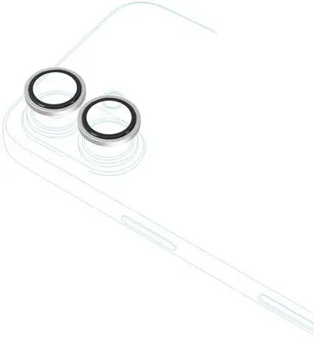 iStores by Epico Aluminium Lens Protectors Číry obraz iPhone 17 - strieborná