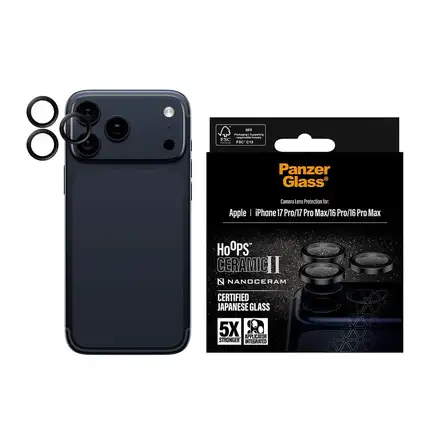 PanzerGlass ochranné sklo Hoops pre iPhone 17 Pro/17 Pro Max - Ceramic II