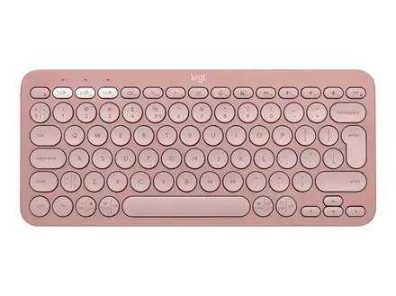 Logitech K380s Pebble Keys 2 - Bluetooth klávesnica - ružová - US