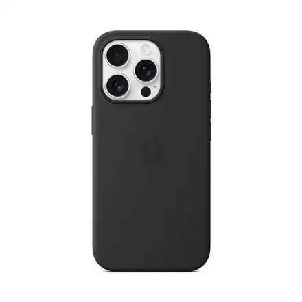 iPhone 16 Pro Silicone Case with MagSafe - Black