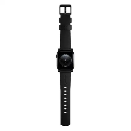 Nomad kožený remienok pre Apple Watch 44-49mm - Modern Black/Black Hardware