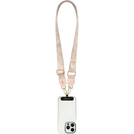 Guess Crossbody Popruh PU 4G Metal Logo ružový