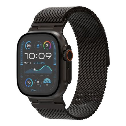 Decoded remienok Stainless Steel Traction Strap pre Apple Watch Ultra - Black