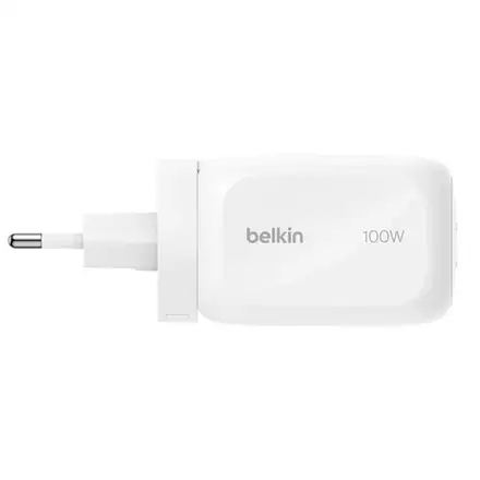 Belkin Boost Charge Pro 3 Port USB-C GaN Wall Charger 100W - White