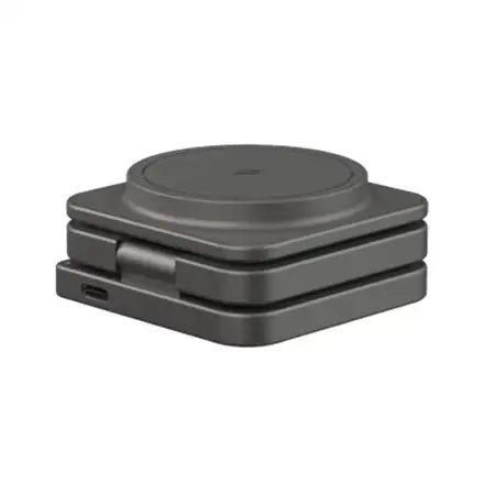 Adam Elements Mag 3 Ultra Qi2 25W 3-in-1 Foldable Charger - Gray