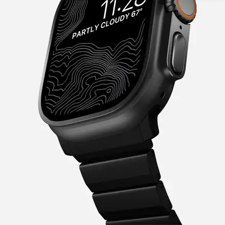 Nomad remienok pre Apple Watch 44-49 mm - Titanium Band/Black Hardware