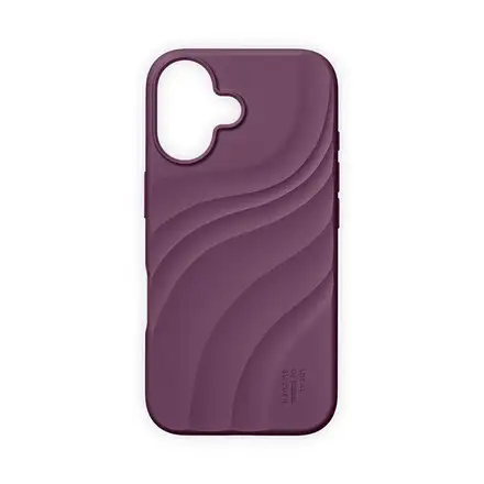 iDeal Fashion Soft Swirl Silicone Case MagSafe iPhone 16 Velvet Plum