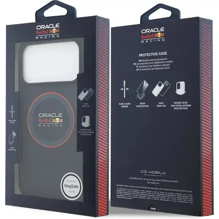 Red Bull Silicone Red Ring MagSafe Zadný Kryt pre iPhone 17 Pro modrý