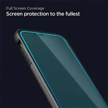 Spigen ochranné sklo GLAS.tR FC HD pre iPhone 12 Pro Max - Black Frame