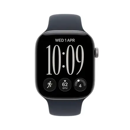 Apple Watch Series 12 GPS + Cellular 42mm Space Grey Aluminium Case with Navy Blue Sport Band - M/L